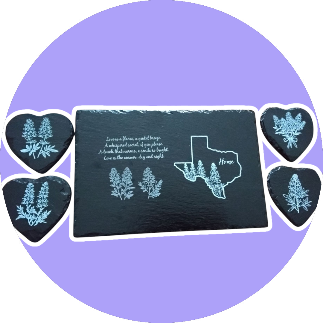 A beautifully crafted custom wood cutting board showcasing unique grain patterns and personalized engraving.